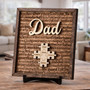Custom Family Puzzle Wood Sign - Unique Father's Day Gift for Dad