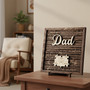 Custom Family Puzzle Wood Sign - Unique Father's Day Gift for Dad