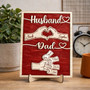 Custom Fist Bump Wood Sign - Heartfelt Father's Day Gift for Dad