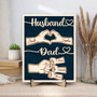 Custom Fist Bump Wood Sign - Heartfelt Father's Day Gift for Dad