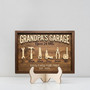 Custom Grandpa's Workshop Wood Sign - Handyman Father's Day Gift