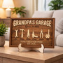 Custom Grandpa's Workshop Wood Sign - Handyman Father's Day Gift