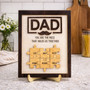 Custom Puzzle Piece Wood Sign - Personalized Gift for Dad Custom Puzzle Piece Wood Sign - Personalized Gift for Dad