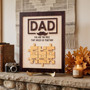 Custom Puzzle Piece Wood Sign - Personalized Gift for Dad Custom Puzzle Piece Wood Sign - Personalized Gift for Dad