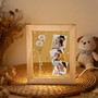 Floral Birth Month Photo Frame Lamp Moms Garden Custom Gift Floral Birth Month Photo Frame Lamp Moms Garden Custom Gift