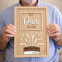 Golf Lover's Wood Sign - Custom Best Dad by Par Grandpa Gift Golf Lover's Wood Sign - Custom Best Dad by Par Grandpa Gift