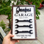 Grandpa's Workshop Wood Sign - Personalized Garage Decor