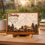 Heartfelt Father's Day Wood Sign - Meaningful Custom Gift for Dad
