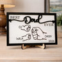 Heartfelt Fist Bump Wood Sign - Personalized Father's Day Gift