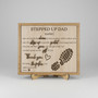 Heartfelt Stepped Up Dad Wood Sign - Personalized Step-Dad Gift