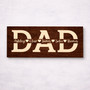 Kids' Names Personalized Wood Sign - Heartfelt Gift for Dad