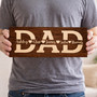 Kids' Names Personalized Wood Sign - Heartfelt Gift for Dad