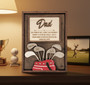 Names for the Pro - Custom Golf Wood Sign for a Special Dad