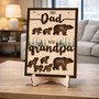 New Grandpa Papa Bear Wood Sign - Custom First Father's Day Gift