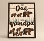 New Grandpa Papa Bear Wood Sign - Custom First Father's Day Gift
