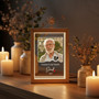 Dads Eternal Glow Custom Memorial Photo Frame Lamp