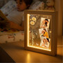 Floral Birth Month Photo Frame Lamp Moms Garden Custom Gift Floral Birth Month Photo Frame Lamp Moms Garden Custom Gift
