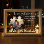 Soulmates Missing Piece Photo Frame Lamp Romantic Gift Soulmates Missing Piece Photo Frame Lamp Romantic Gift