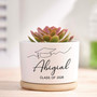 2026 Grad Cap Ceramic Plant Pot A Custom Keepsake to Bloom