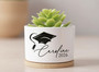 2026 Grad Cap Keepsake Custom Name Ceramic Plant Pot for Her
