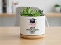 2026 University Grad Tribute Custom Ceramic Plant Pot