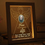 Angel Wings Memorial Photo Frame Lamp In Loving Memory Tribute