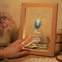 Angel Wings Memorial Photo Frame Lamp In Loving Memory Tribute
