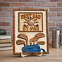 Best Dad By Par - Personalized Golf Wood Sign Father's Day Gift