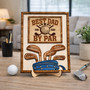 Best Dad By Par - Personalized Golf Wood Sign Father's Day Gift