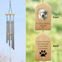 Custom Dog Portrait Wind Chime A Heartfelt Song of Memory