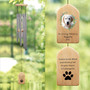 Custom Dog Portrait Wind Chime A Heartfelt Song of Memory