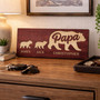 Custom Papa Bear Wood Sign - A Special Gift from His Kids Custom Papa Bear Wood Sign - A Special Gift from His Kids