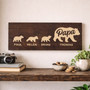 Custom Papa Bear Wood Sign - A Special Gift from His Kids Custom Papa Bear Wood Sign - A Special Gift from His Kids