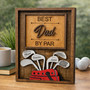 Custom Wood Sign - Best Dad by Par Golfing Gift for Papa or Grandpa