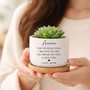 Daughters Growth Personalized Graduate Ceramic Plant Pot