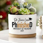 Doctorate Milestone Personalized PhD Doctor Ceramic Plant Pot