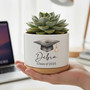 Growth and Success Personalized Class of 2026 Ceramic Plant Pot
