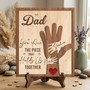 Holding Us Together - Personalized Dad Puzzle Wood Sign