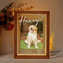 Honoring Furry Friends Custom Pet Photo Frame Lamp Memorial
