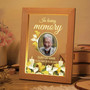 Loving Memory Photo Frame Lamp Candles and Flowers Sympathy Gift Loving Memory Photo Frame Lamp Candles and Flowers Sympathy Gift