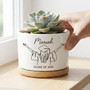 Rooted in 2026 Custom Name Graduate Ceramic Plant Pot