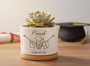 Rooted in 2026 Custom Name Graduate Ceramic Plant Pot