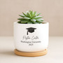 Rooted in Success Personalized Graduation Ceramic Plant Pot