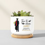 Rooting for the 2026 Graduate Personalized Ceramic Plant Pot