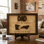 Where You Are Is Home - Custom Multi-State Wood Sign For Dad