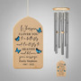 Whispering Butterfly Wings Custom Memorial Wind Chime Gift