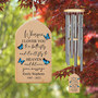 Whispering Butterfly Wings Custom Memorial Wind Chime Gift