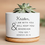 Blessed 2026 Graduation Genesis 28 15 Verse Ceramic Plant Pot