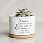 Blessed 2026 Graduation Genesis 28 15 Verse Ceramic Plant Pot