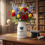 Celebrate Her 2025 Milestone Floral Ceramic Flower Vase Gift